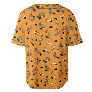 Stone Age The Flintstones Characters Unisex Baseball Jersey