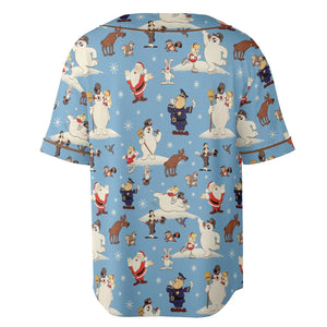 Frosty the Snowman Christmas Characters Unisex Baseball Jersey