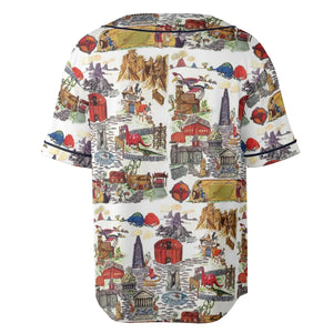 History Of Bedrock Flintstones Unisex Baseball Jersey