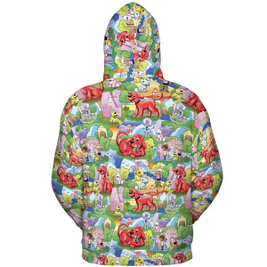 Clifford The Big Red Dog Seamless All-over Print Hoodie