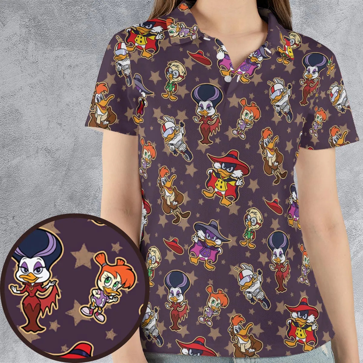 Duck Power Darkwing Duck AOP Men/Women Polo Shirt