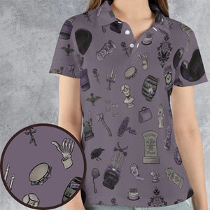 Welcome Foolish Mortals Haunted Mansion AOP Men/Women Polo Shirt