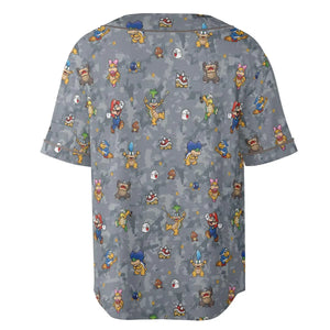 Super Mario Nintendo Video Game Unisex Baseball Jersey