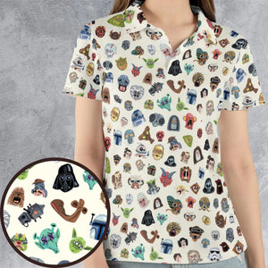 Star Wars Collage Pattern AOP Men/Women Polo Shirt