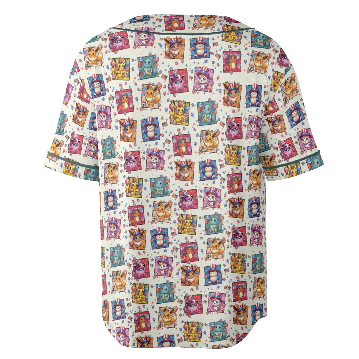 Chill The 4th Out Pokemon Unisex Baseball Jersey