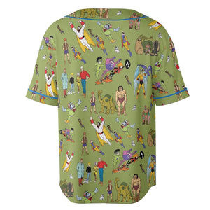 60s Vintage Characters Unisex Baseball Jersey