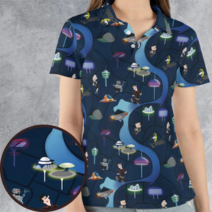 City of The Future The Jetsons AOP Men/Women Polo Shirt