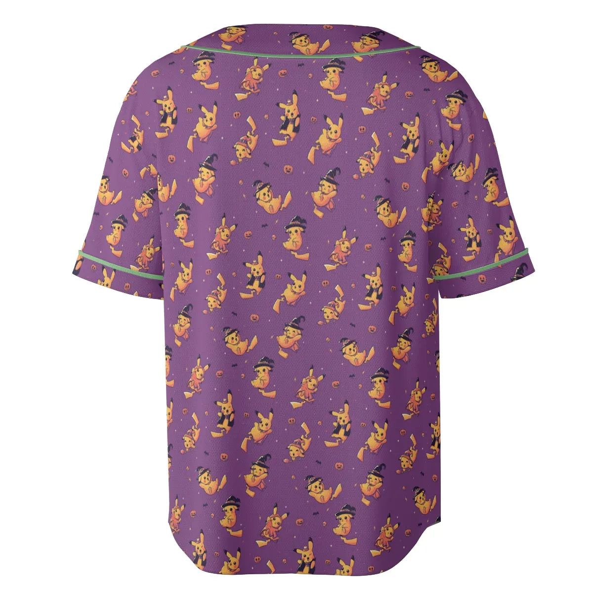 Electric Halloween Cute Pikachu Pattern Unisex Baseball Jersey