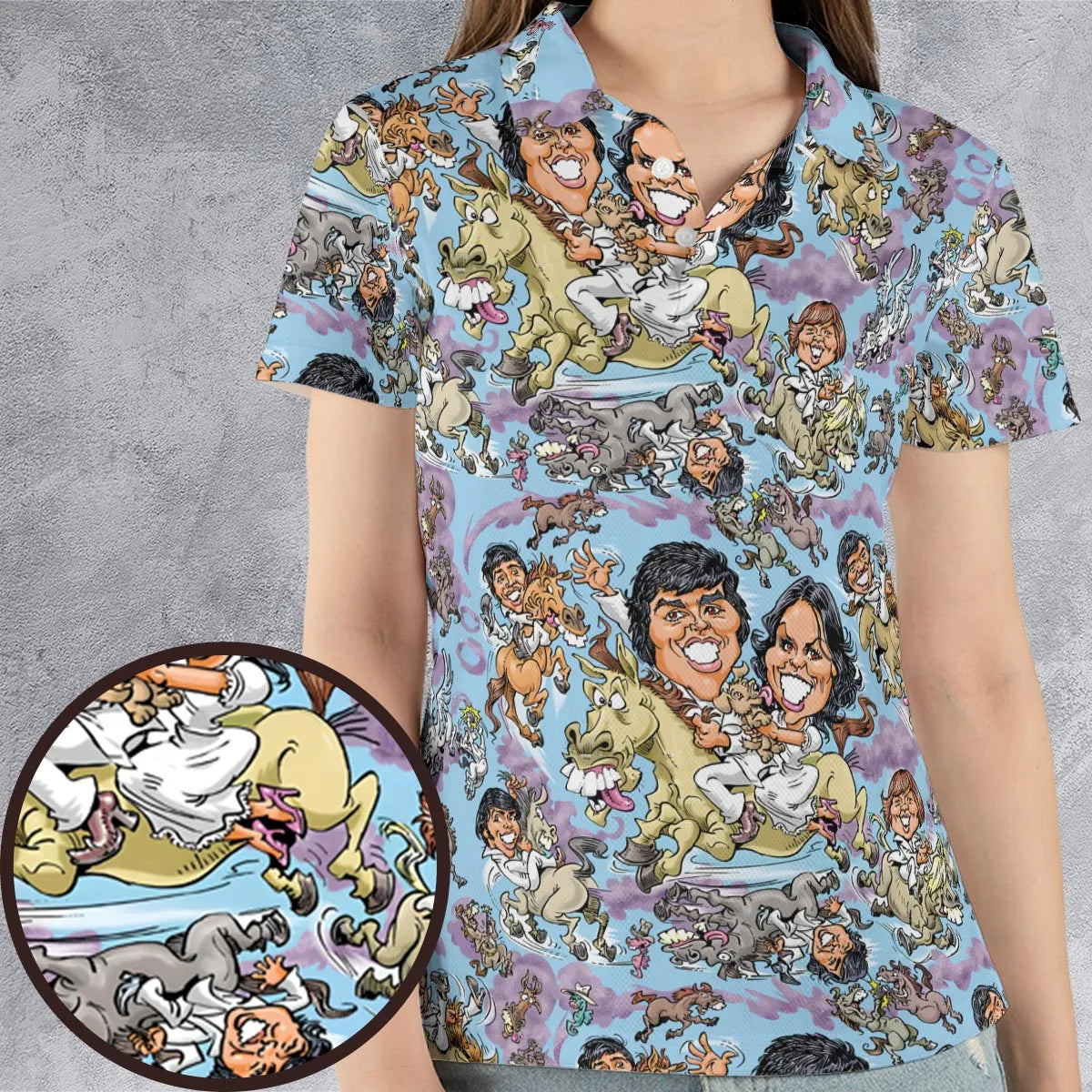We Want the Osmonds AOP Men/Women Polo Shirt