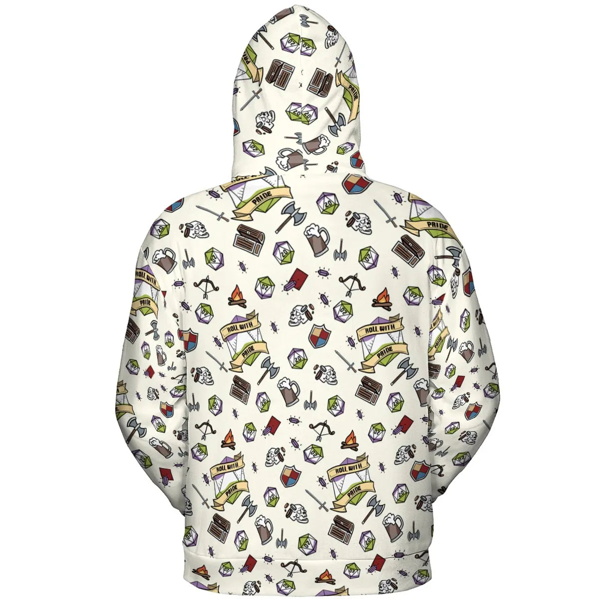 Roll With Pride DnD All-over Print Hoodie