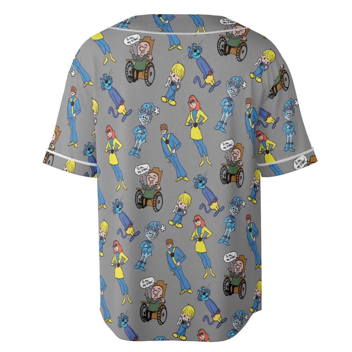 70s Saturday Morning Superhero Cartoon Unisex Baseball Jersey