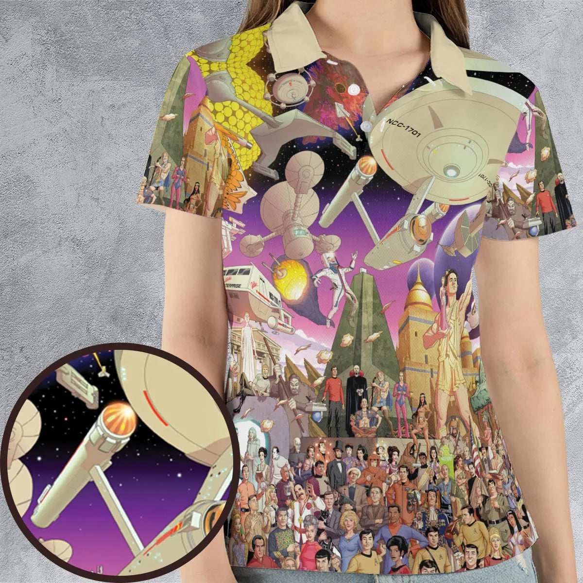 Star Trek The Original Series AOP Men/Women Polo Shirt