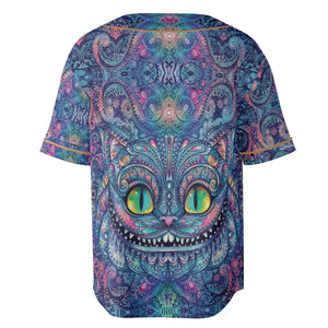 Cheshire Cat Alice In Wonderland Unisex Baseball Jersey