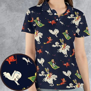 Casper Richie Rich Harvey Comic Characters AOP Men/Women Polo Shirt