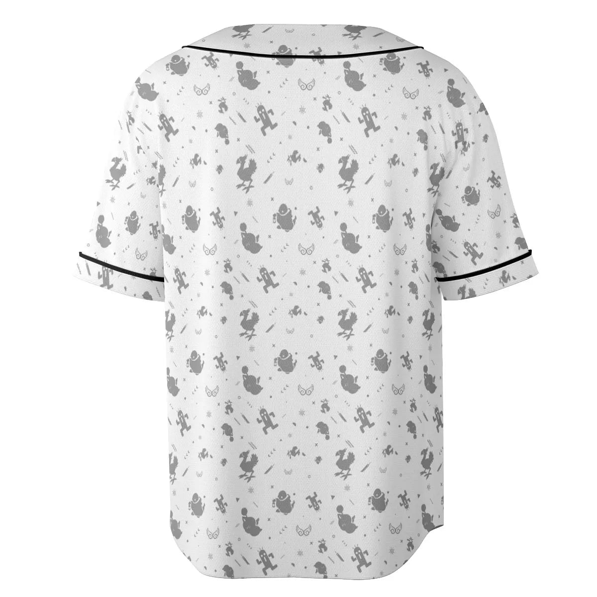 Final Fantasy Creatures Pattern Unisex Baseball Jersey