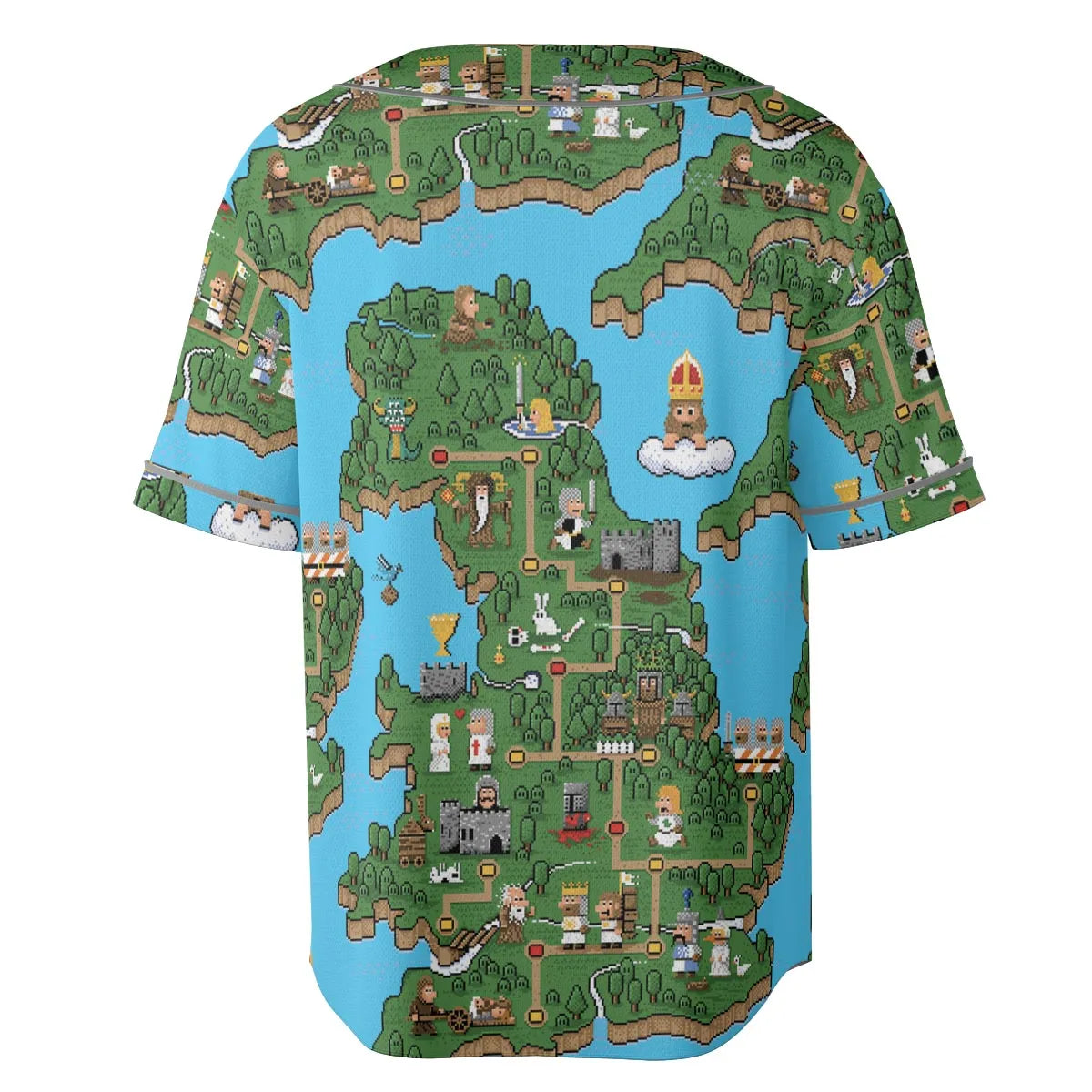 Pixel Art Python Monty Python Unisex Baseball Jersey