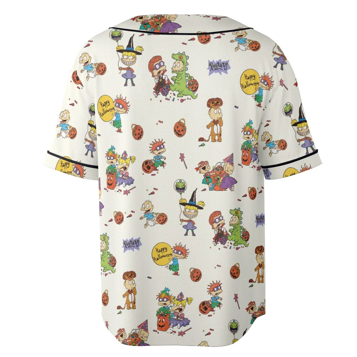 Rugrats Happy Halloween Pattern Unisex Baseball Jersey
