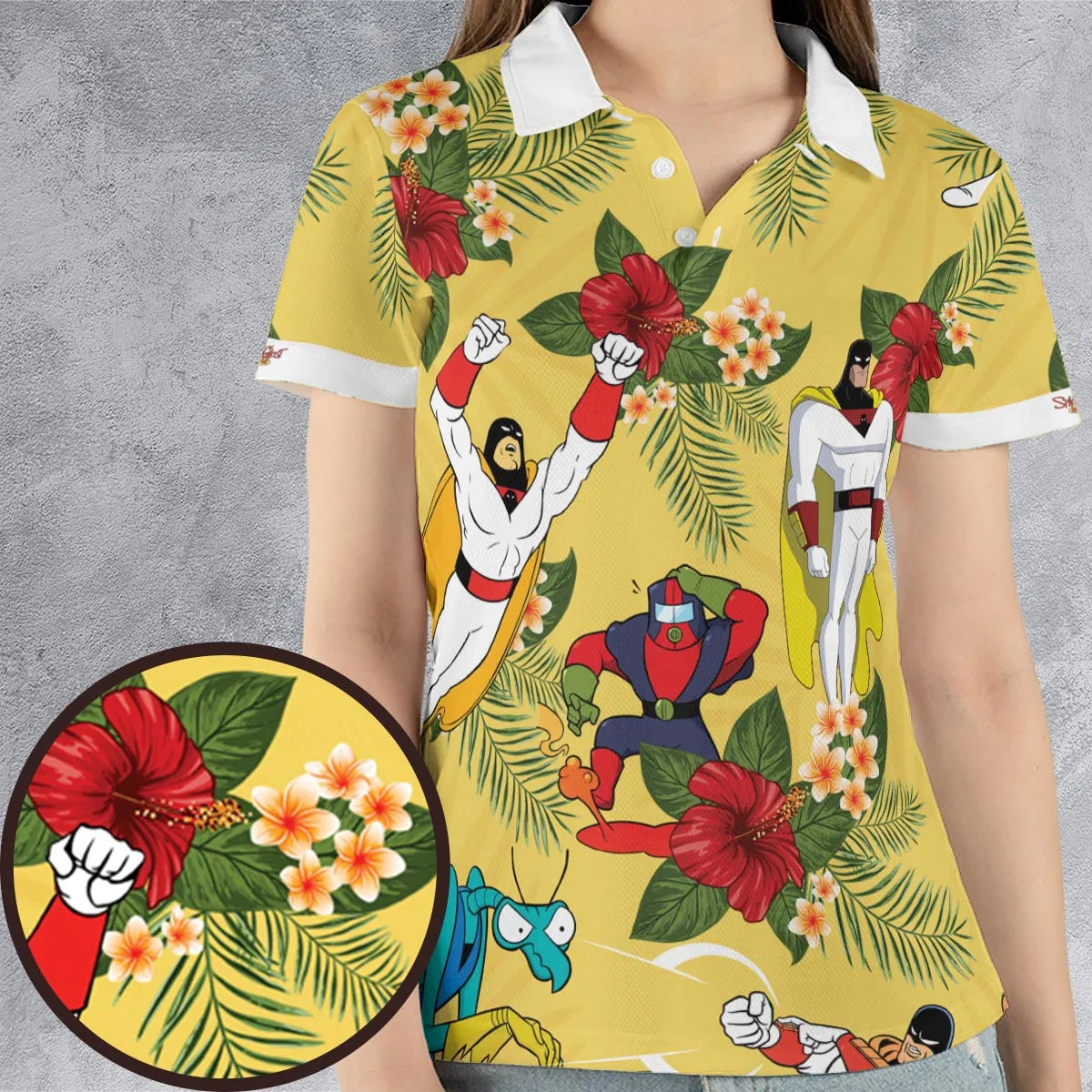 Space Ghost Coast to Coast Characters AOP Men/Women Polo Shirt