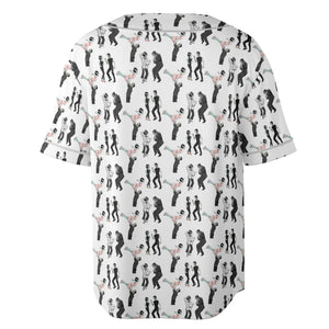 Frankenstein And Bride Dance Movies Dance Scene Mashup Unisex Baseball Jersey