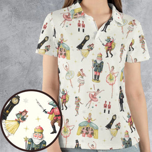 Plum Fairy for Holiday The Nutcracker AOP Men/Women Polo Shirt