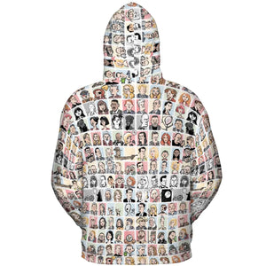 Many Faces of Twin Peaks All-over Print Hoodie