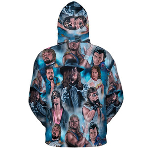 90s Wrestlers All-over Print Hoodie