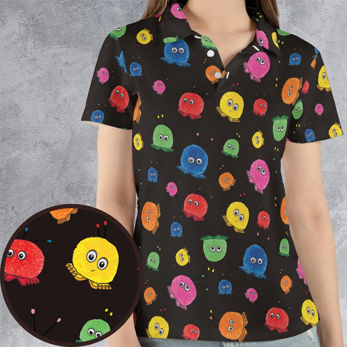 Vintage Fur Toys Weepuls AOP Men/Women Polo Shirt