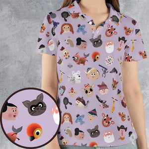 Iconography Rudolph the Red-Nosed Reindeer AOP Men/Women Polo Shirt