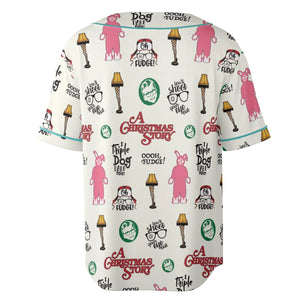 A Christmas Story Pattern Unisex Baseball Jersey