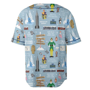 Buddy the ELF Quotes Christmas Unisex Baseball Jersey