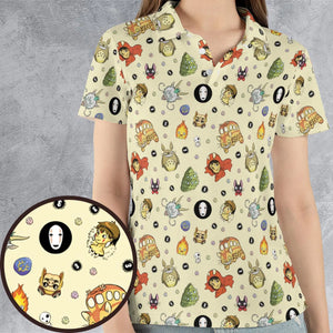 Ghiblipalooza Ghibli Themed AOP Men/Women Polo Shirt