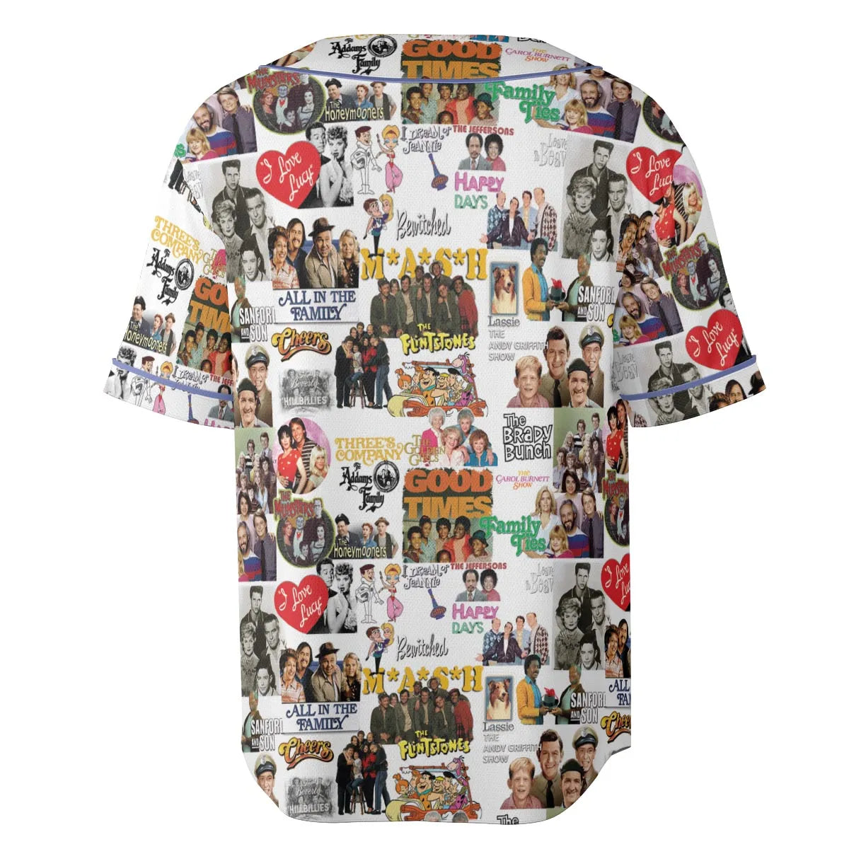 Stuck in the 80s Famous Sitcom Unisex Baseball Jersey