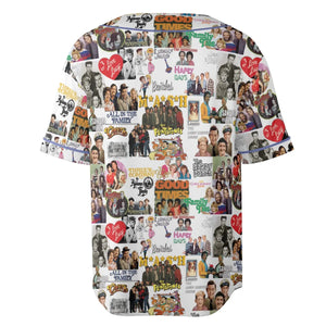 Stuck in the 80s Famous Sitcom Unisex Baseball Jersey