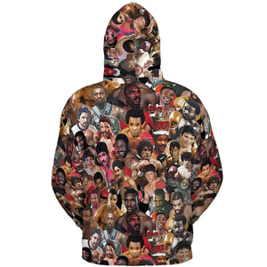 Fight Night Fit Boxing Legends All-over Print Hoodie