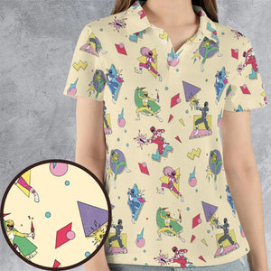 Morphin Team Power Rangers AOP Men/Women Polo Shirt