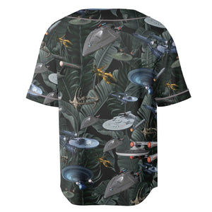 Star Trek Spaceship Pattern Unisex Baseball Jersey