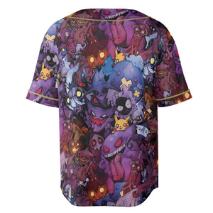 Scaries Poison Pokemon Unisex Baseball Jersey