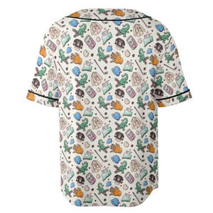 Happy Gilmore Pattern Unisex Baseball Jersey