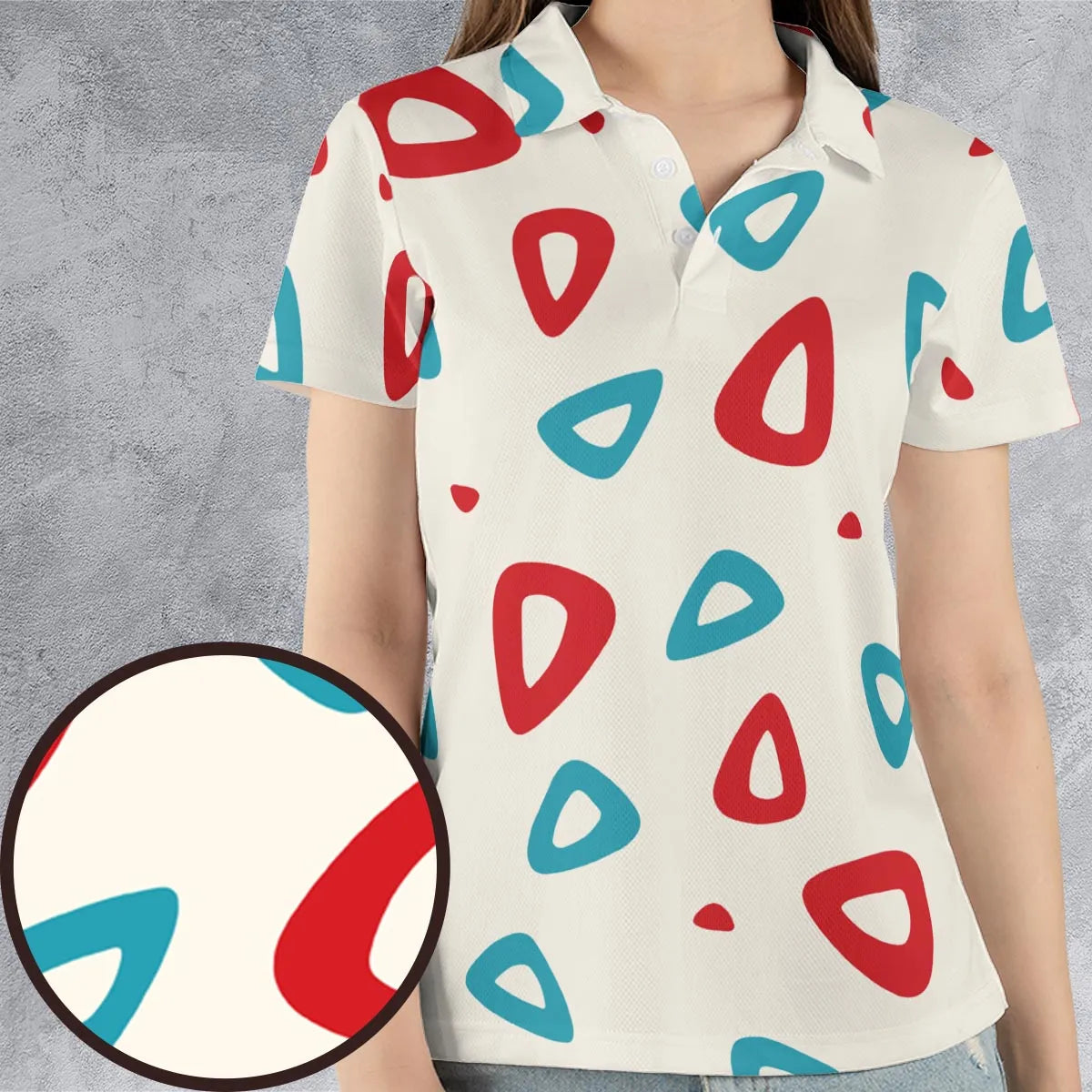 Togepi Pattern Pokemon AOP Men/Women Polo Shirt