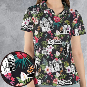 Schitts Creek Tropical AOP Men/Women Polo Shirt