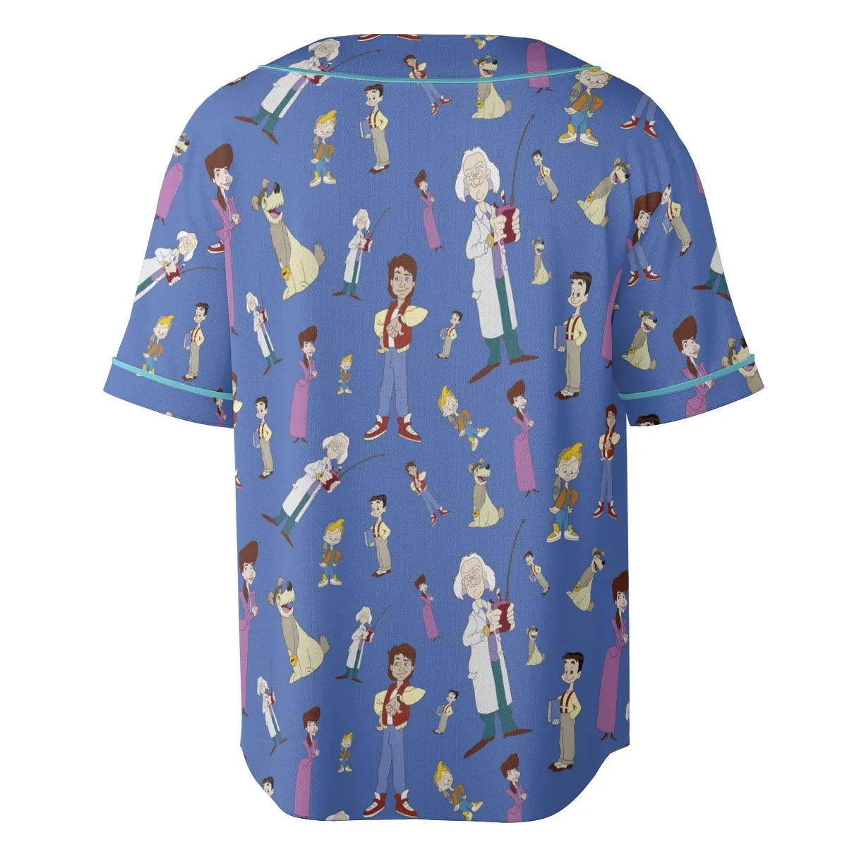 B2tf Cartoon Characters Seamless Unisex Baseball Jersey