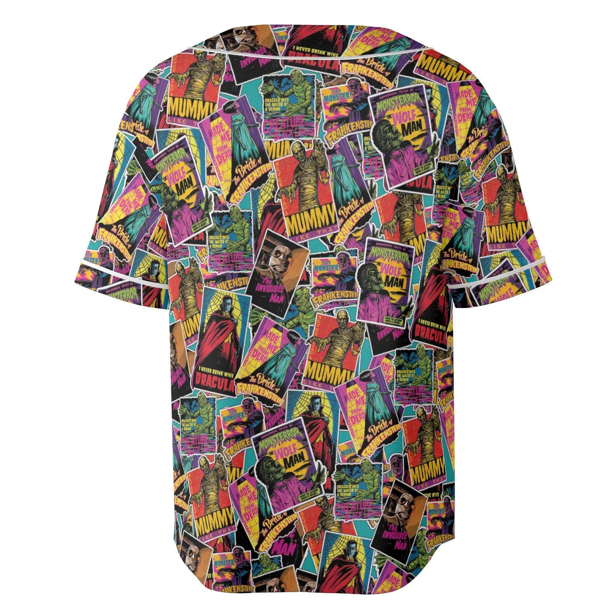 Multi Monster Pop Badges Unisex Baseball Jersey