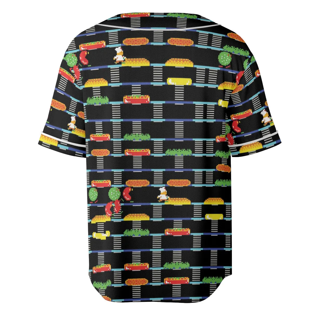 BurgerTime Arcade Game Unisex Baseball Jersey