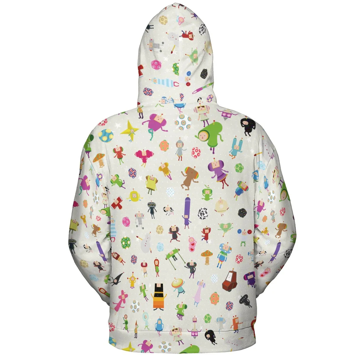 Cute Characters Katamari All-over Print Hoodie
