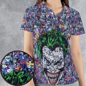 Joker The Most Favourite Characters Pattern AOP Men/Women Polo Shirt