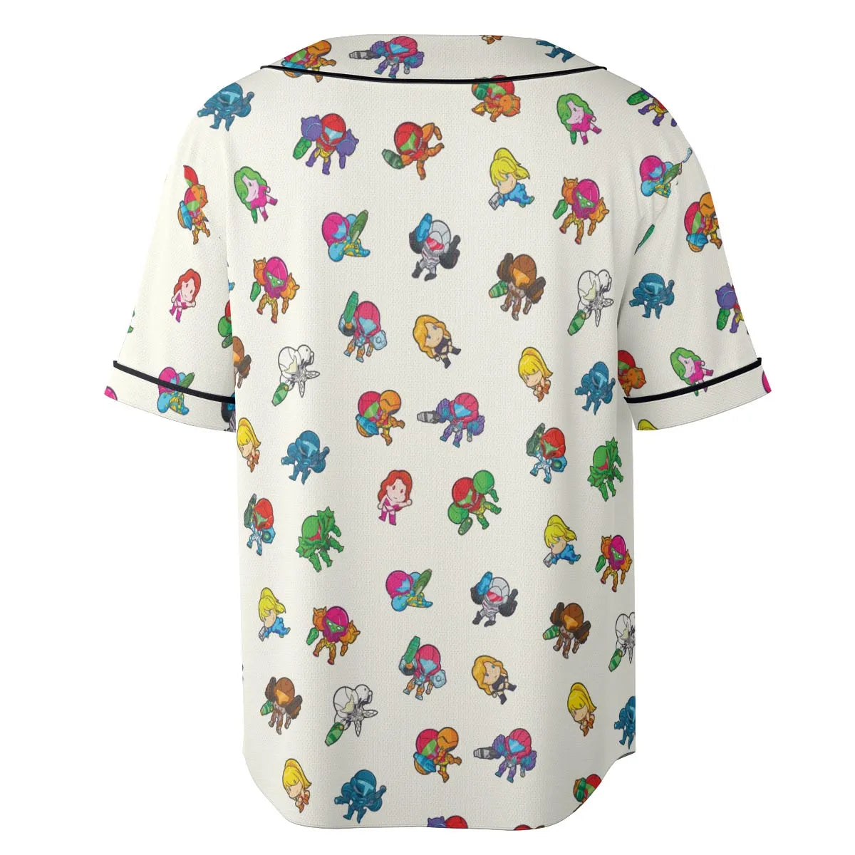 The Many Suits Of Samus Metroid Pattern Unisex Baseball Jersey