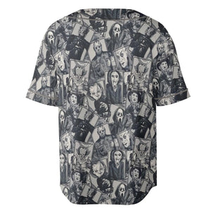 Halloween Horror Villains Unisex Baseball Jersey