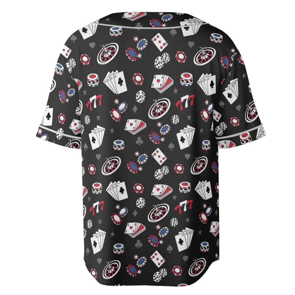 Vintage Poker Texas Hold’em Unisex Baseball Jersey