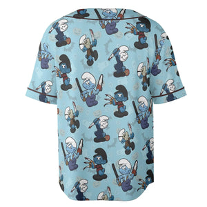 Horror Smurfs Unisex Baseball Jersey