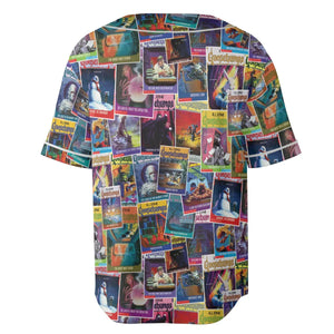 Goosebumps Monster Collage Pattern Unisex Baseball Jersey